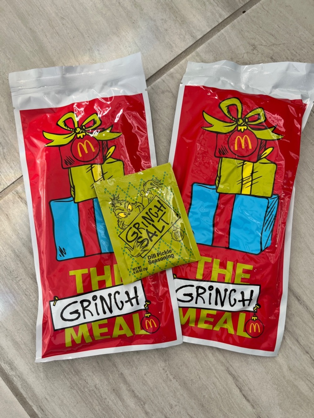 McDonald’s Grinch socks